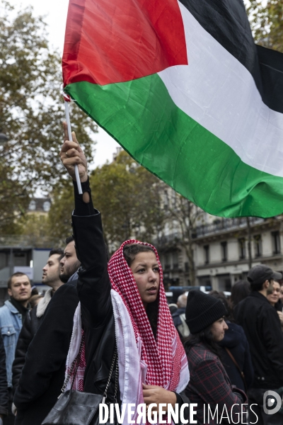 Manifestation en soutien au peuple palestinien et pour un cessez le feu sur la bande de Gaza
