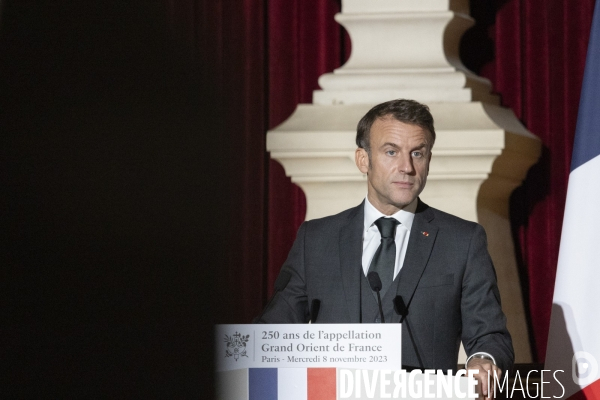 Emmanuel Macron au Grand Orient de France