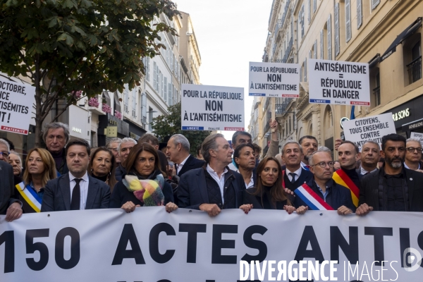 Marche contre l antisémitisme à Marseille
