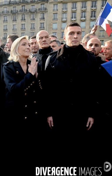 Marine Le Pen à la marche contre l’antisémitisme