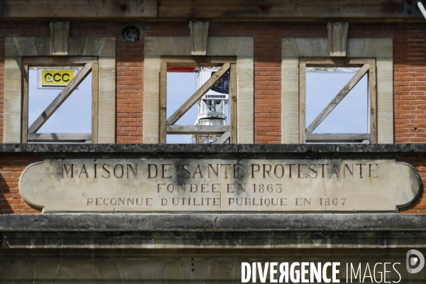 Ancienne façade de la Maison de santé protestante de Bordeaux-Bagatelle