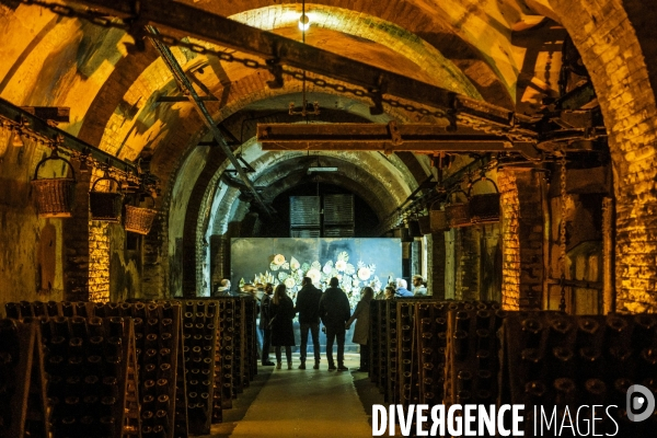 Visite des caves du champagne Pommery Vranken