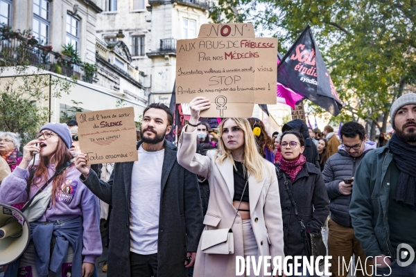 Manifestation contre les Violences faites aux Femmes. Montpellier, 25.11.2023