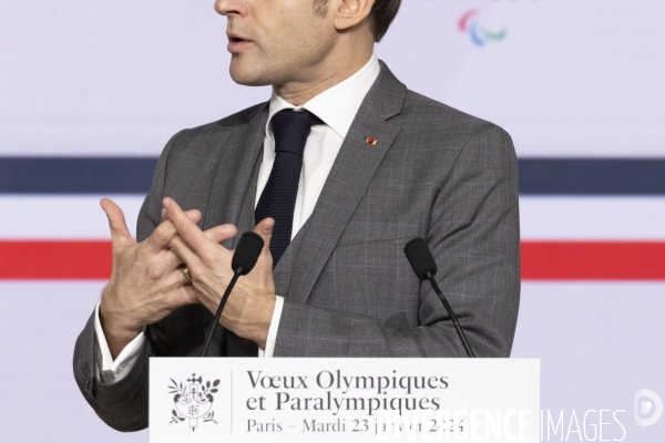 E. Macron, vœux aux acteurs du monde du sport