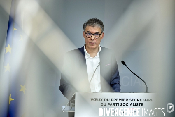 Voeux à la presse d Olivier Faure , Parti Socialiste