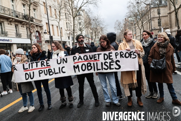 Paris - manifestation des enseignants