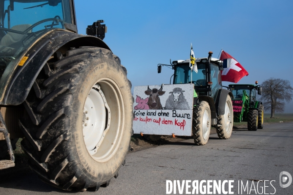 Genève. Manifestation des agriculteurs