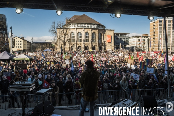 Allemagne. Manifestation contre l extreme droite. 