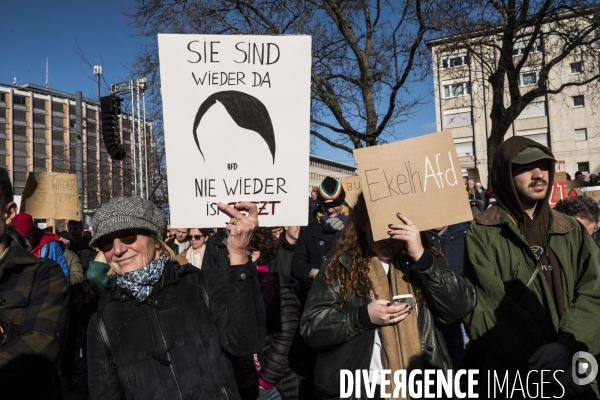 Allemagne. Manifestation contre l extreme droite.
