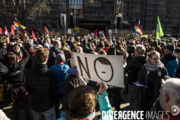 Allemagne. Manifestation contre l extreme droite. 