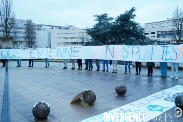 Rassemblement féministe à Rennes contre les classements sans suite