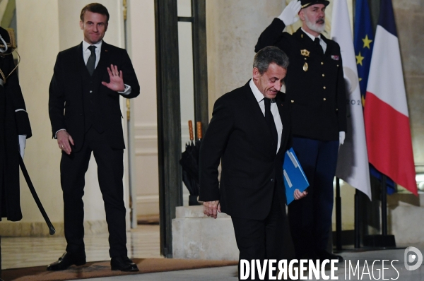 Emmanuel Macron reçoit Nicolas Sarkozy