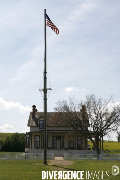Maison du général Georges Armstrong CUSTER à Fort Abraham Lincoln dans le Dakota du Nord