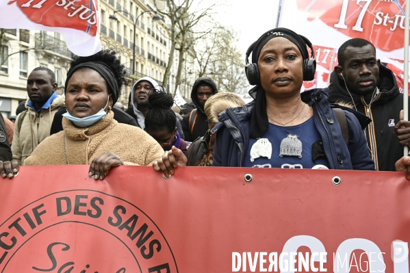 Journée internationale contre le racisme 2024. International Day Against Racism 2024. Manifestation parisienne.