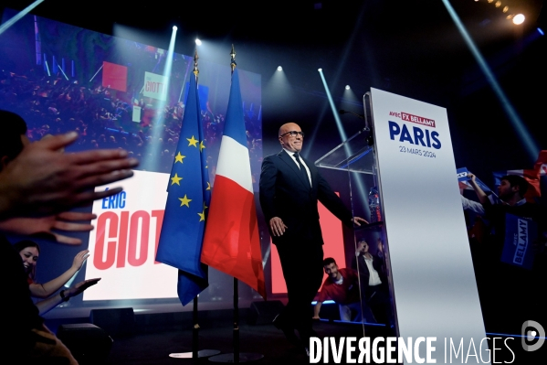 Elections européennes / Meeting de lancement de campagne de François-Xavier Bellamy