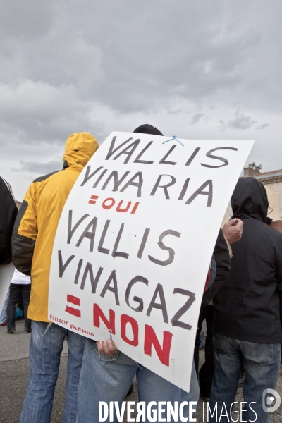 Manifestation contre l exploitation du gaz de schiste en provence.