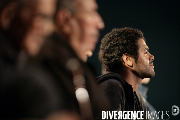 Jamel Debbouze présente  Indigènes , film de Rachid Bouchareb avec également Bernard Blancan
