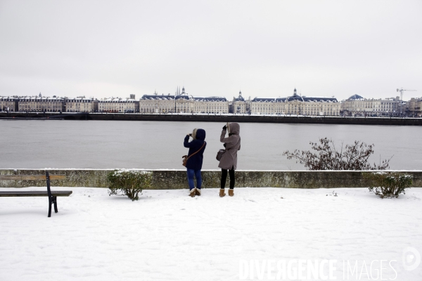 Bordeaux sous la neige