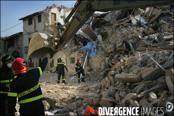 Tremblement de Terre des Abruzzes en Italie