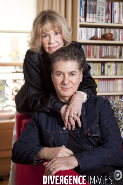 Jeanne Moreau et Etienne Daho, réunis pour la sortie d un disque que le chanteur a enregistré avec la comédienne.  Le condamné à mort , poème de Jean Genet