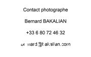 Contact Bernard Bakalian.