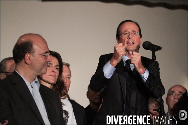 Hollande remporte la primaire et devient le candidat ps pour la presidentielle 2012
