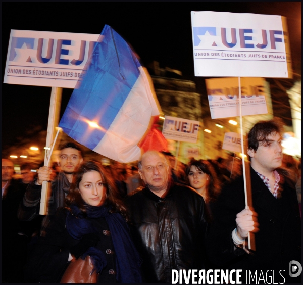 Marche organisée par l Union des étudiants juifs de France
