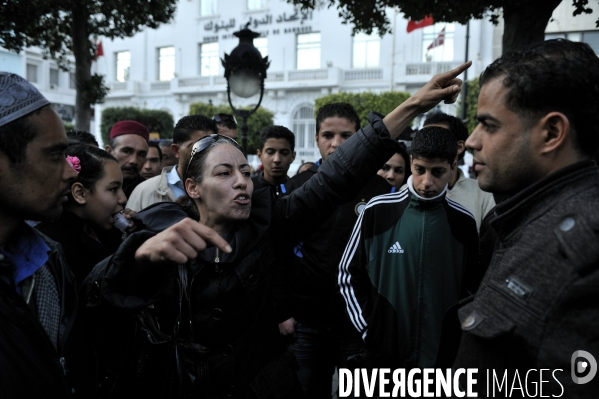 Contestations tunisiennes post-revolution