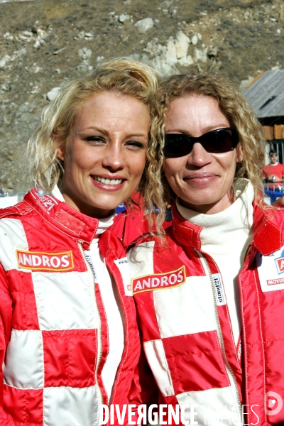 Raphaelle RICCI et Nico (Star Ac 6) avec Elodie GOSSUIN, au Trophée Andros.