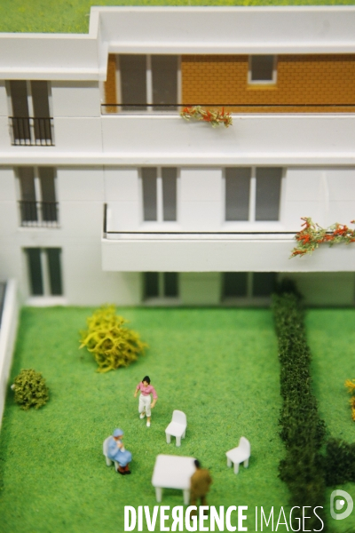 Illustration immobilier: des maquettes de projets de construction immobilière