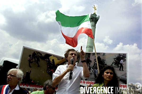 Manifestation de soutien au peuple iranien.