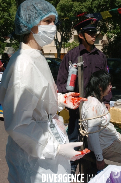 Manif contre la vente d organe en chine