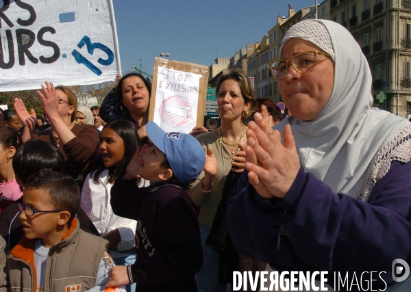 Marseille manifestation des sans papiers