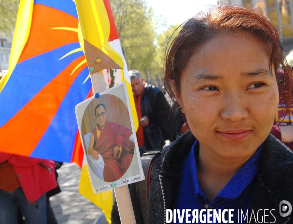 Manifestation pour le tibet
