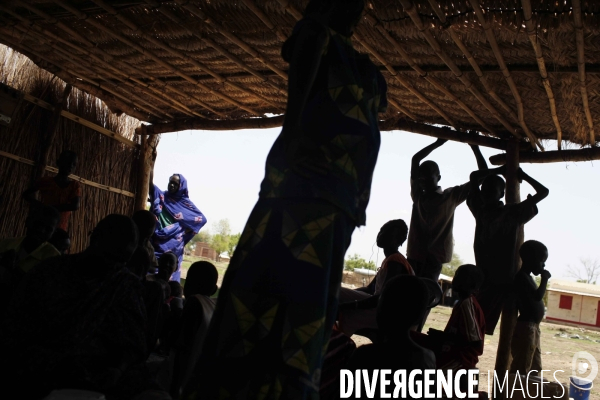 Refugies ayant fui abyei, lors des combats entre le nord et le sud soudan.