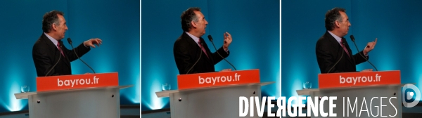Conference de presse de francois bayrou sur son programme electoral.
