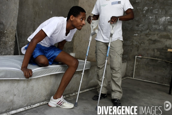Centre de rehabilitation de handicap international, a port-au-prince.