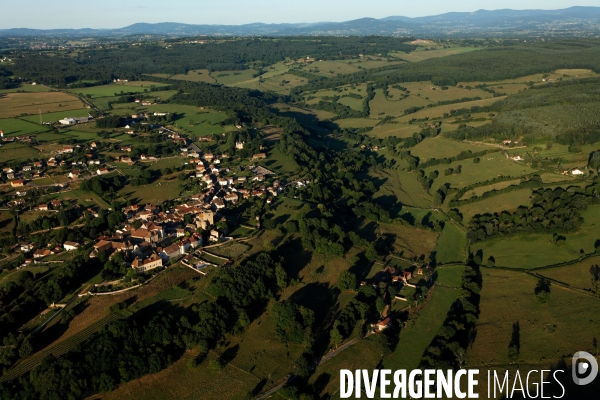Vue aérienne de Bourgogne