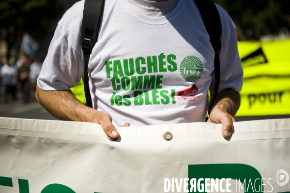 Manifestation des agriculteurs à Paris, le 27 avril 2010