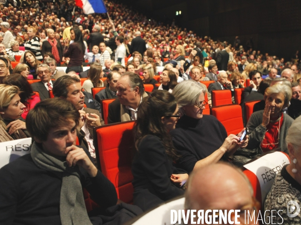 Meeting de François FILLON à Paris dans le cadre de la campagne pour la présidence de l UMP