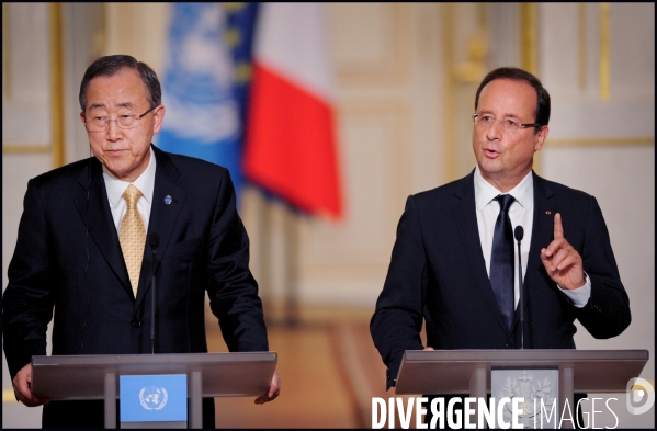 François Hollande et Ban Ki-Moon