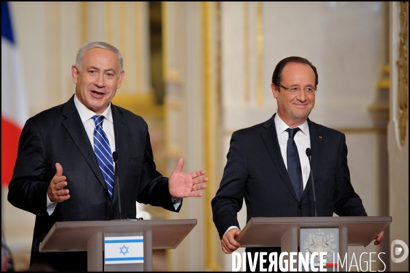 François Hollande et Benjamin Netanyahu