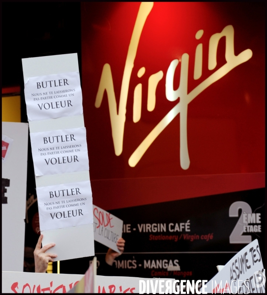 Manifestation des salariés de Virgin
