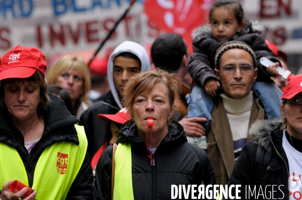 Manifestation de salariés de l automobile à Strasbourg