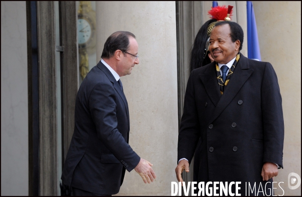François Hollande et Paul Biya