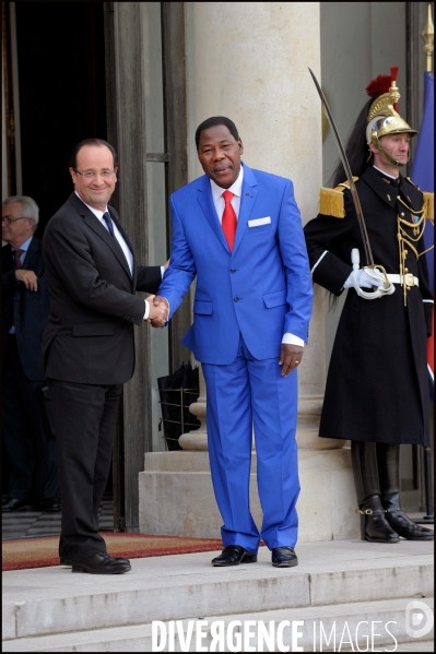 François Hollande reçoit Thomas Boni Yayi