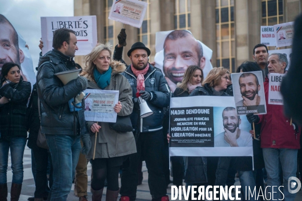 Manifestation pour la libération de Nadir Dendoune