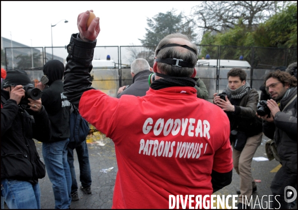 Manifestation des salariés de chez Goodyear