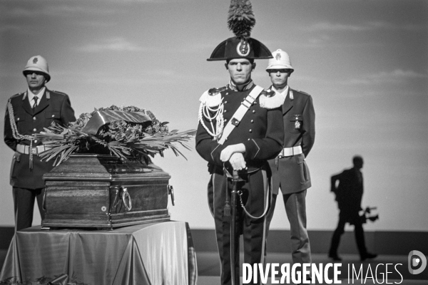 Obsèques de Federico Fellini, Rome, Italie, novembre 1993