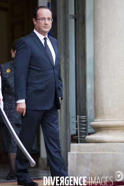 Francois Hollande recoit Enrique Pena Nieto